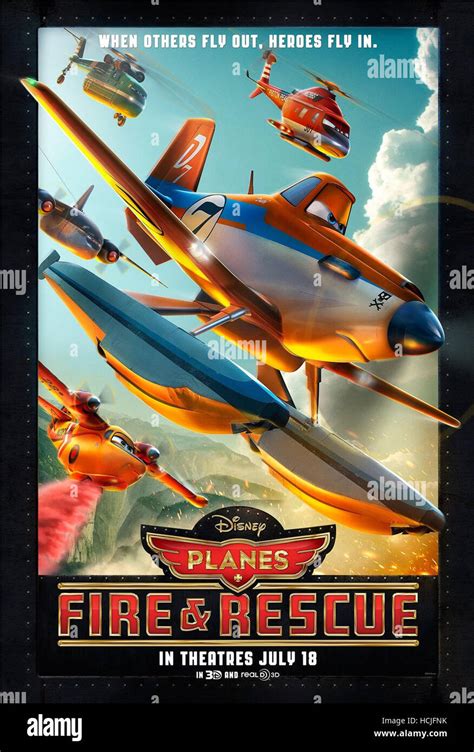 PLANES: FIRE & RESCUE, from bottom left: Lil' Dipper (voice: Julie Bowen), Dusty Crophopper ...