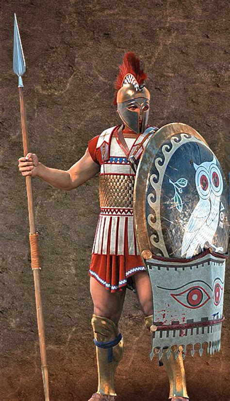 Athenian Hoplite, love the shield, and red on the uniform. | hoplite ...