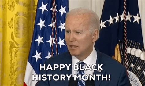 Joe Biden Black History Month GIF by GIPHY News - Find & Share on GIPHY