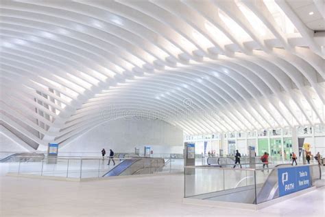 The OCULUS. the Oculus Transportation Hub at New World Trade Center NYC Subway Station Editorial ...