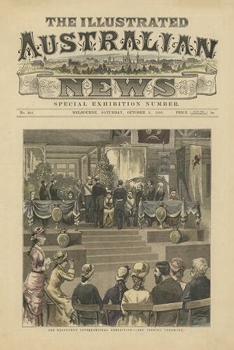 Newspaper Extract - 'The Opening Ceremony', The Illustrated Australian News, Melbourne, 9 Oct 1880