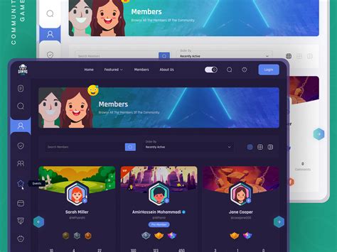 community games website 🎮 by AmirHossein Gharamohammadi on Dribbble