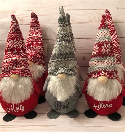 Personalized Christmas Gnomes Adorable.. Hottest Decor of | Etsy