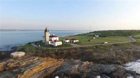 Beavertail Lighthouse - at Sunrise - YouTube