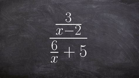 Learn how to simplify a complex fraction - YouTube