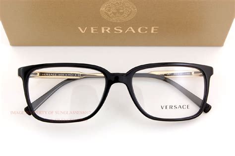 Brand New VERSACE Eyeglasses Frames 3209 GB1 BLACK Men 100% Authentic ...