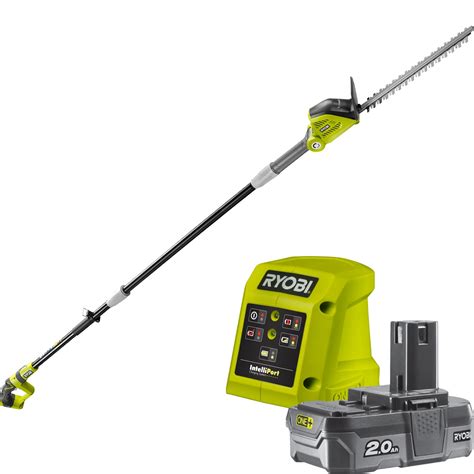 Ryobi One+ 18V 2.0AH 40cm Cordless Pole Hedge Trimmer Kit - Bunnings Australia