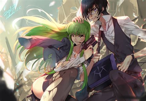 Download Lelouch Lamperouge C.C. (Code Geass) Anime Code Geass HD Wallpaper