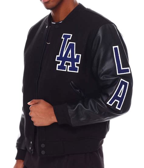 Varsity Full-Zip Black Los Angeles LA Dodgers Jacket - Jackets Masters