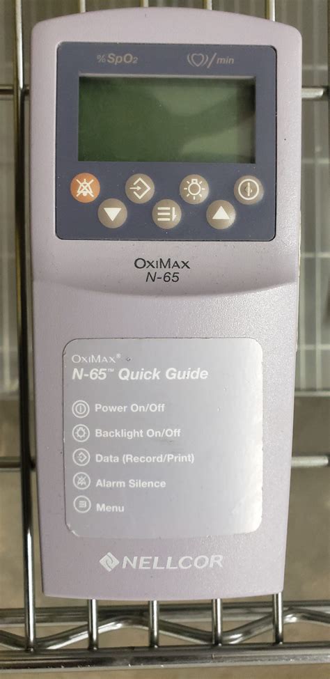 NELLCOR OXIMAX N-65 Pulse Oximeter – Used – Physician’s Resource Network