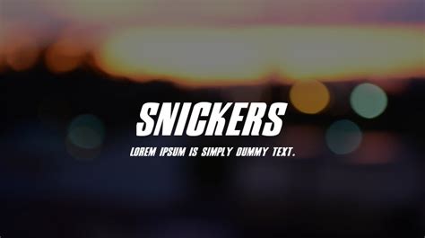 Snickers Font Family : Download Free for Desktop & Webfont