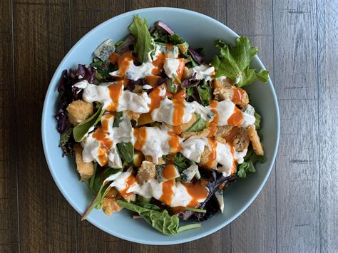 Buffalo Chicken Ranch salad with Climax Foods Blue Cheese - Dining and ...