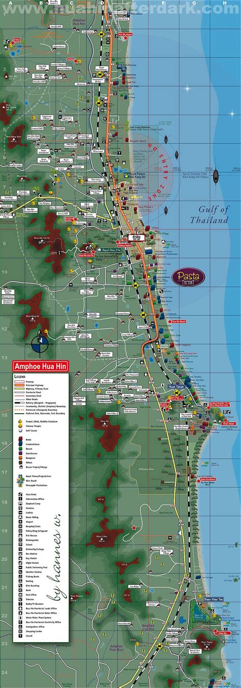 Map Of Thailand Hua Hin | Printable Templates Free