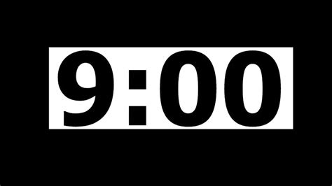 9 Minute Countdown Timer with Alarm - YouTube