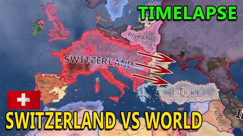 Switzerland vs World in WWII-HOI4 Timelapse - YouTube