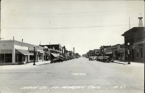 Main Street Fort Morgan, CO Postcard