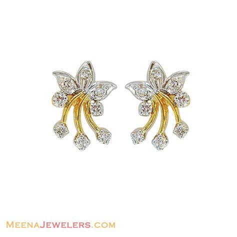 18kt Fancy Design Diamond Earrings - DiEr12133 - US$ 1,052 - 18Kt Gold ...