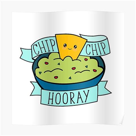 "Chip Chip Hooray" Poster for Sale by redwoodandvine | Redbubble