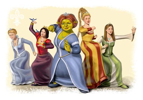 Shrek Princesses by MlleBrianna on DeviantArt