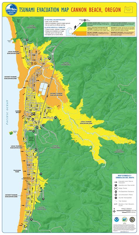 Tsunami evacuation maps outline safe routes on Oregon and Washington coast | KPIC