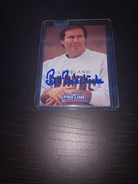 Bill Belichick Autographed Card With Coa - Etsy