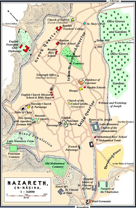 Map: Nazareth in the Time of Jesus | Where was jesus crucified, Where ...