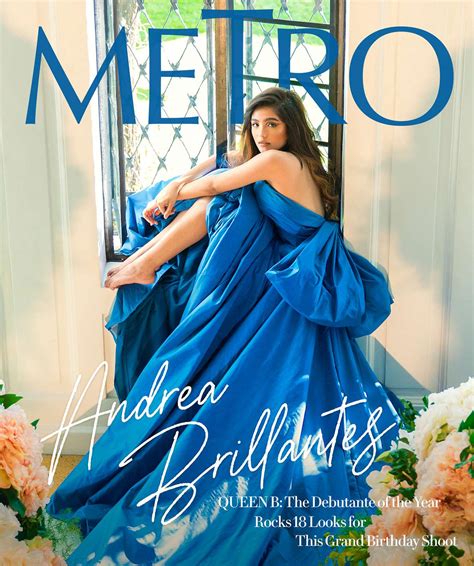 Metro celebrates Andrea Brillantes' 18th birthday with a grand debut shoot