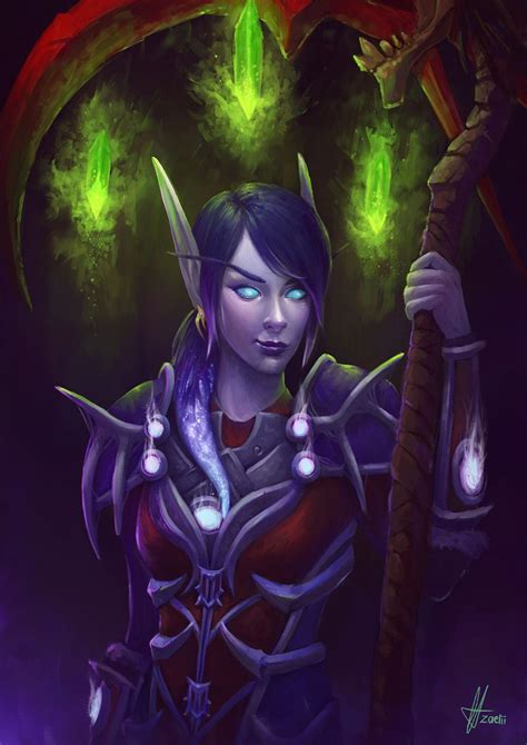 Void Elf Warlock, Sammy Hancock on ArtStation at https://www.artstation.com/artwork/XQlLY ...