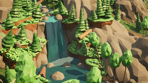 Roblox Low Poly Mountains