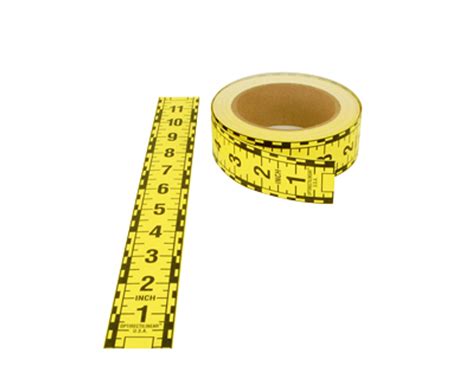 Photo Scale Tape - Adhesive- Backed - Yellow