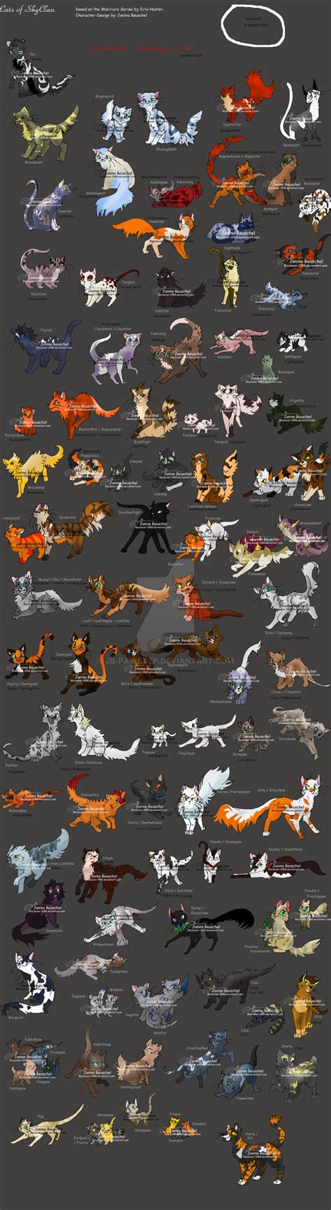 Cats of SkyClan by JB-Pawstep on DeviantArt