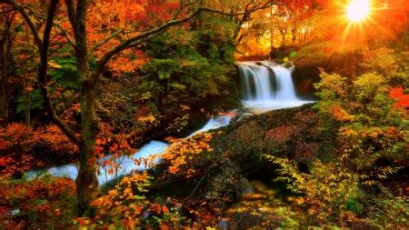 Autumn Waterfall - Waterfalls & Nature Background Wallpapers on Desktop Nexus (Image 2401496)