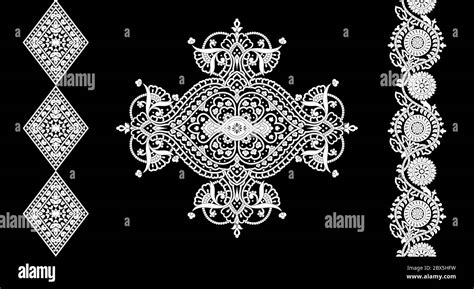 Renaissance Period Inspired Square Ornament Background Pattern. one color background Stock Photo ...