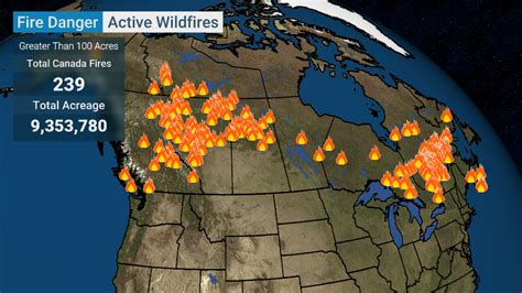 Active Wildfires Canada Map