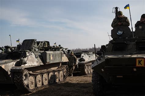 Russian Tanks In Ukraine Satellite