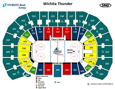 Seating Charts | Events & Tickets | INTRUST Bank Arena