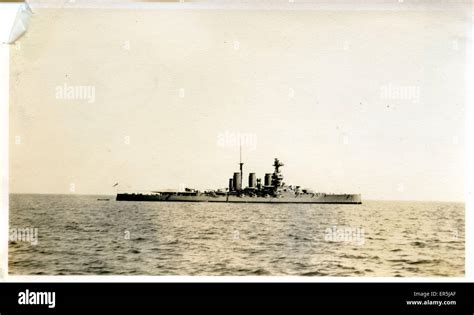 Battlecruiser HMS Tiger, Bournemouth, Dorset, England. 1929 Stock Photo ...