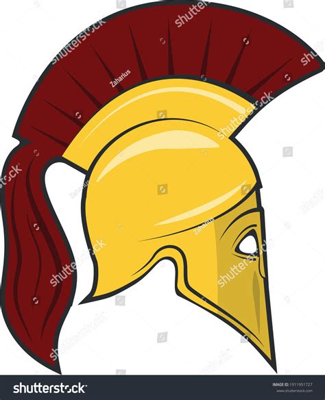 Ancient Greek Helmet Historical Drawing Stock Vector (Royalty Free) 1911951727 | Shutterstock