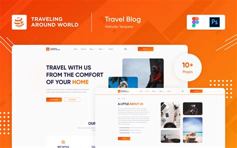 Denvikel - Travel Blog Design Template PSD - TemplateMonster