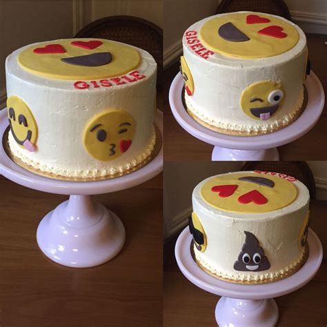 Emojis! The pile of poo was everyone's favorite! | Emoji cake, Cake ...