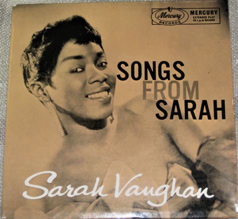 Sarah Vaughan - Songs From Sarah (1958, Vinyl) | Discogs