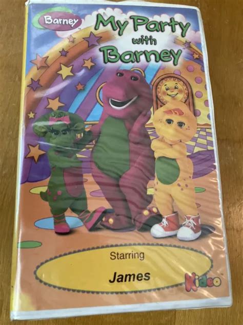 MY PARTY WITH Barney VHS Tape Starring James Kids Rare VHS Clamshell $27.18 - PicClick CA