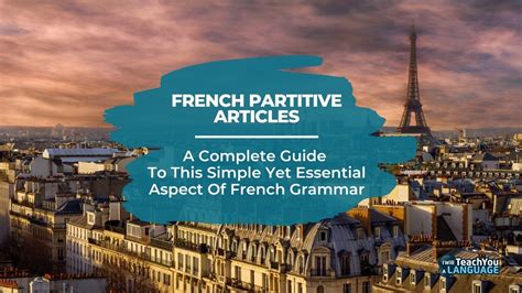 French Partitive Articles: A Complete Guide – I Will Teach You A Language