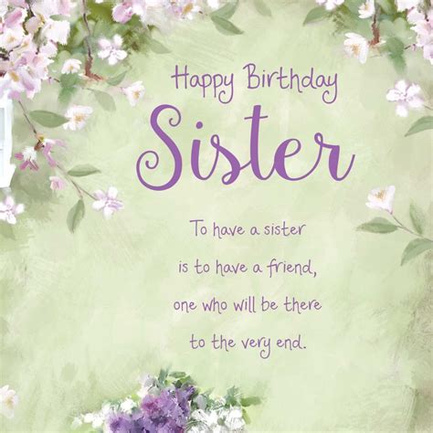 Happy Birthday Sister Cards Collection As The Template Choice - Candacefaber