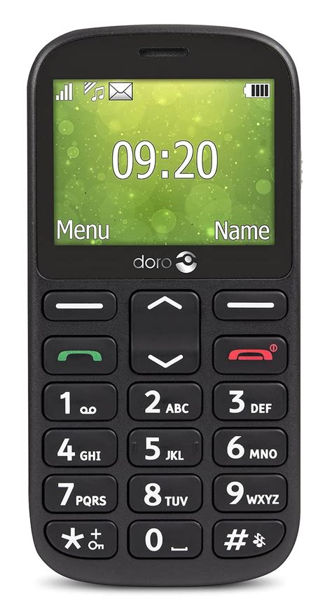 Doro 1360 Unlocked 2G Dual SIM Mobile Phone for Seniors (Black): Amazon ...