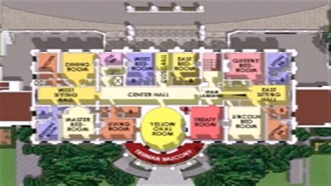 Wrst Wing Floor Plan : White House Floor Plan Map (see description) - YouTube - Robert Tran1985