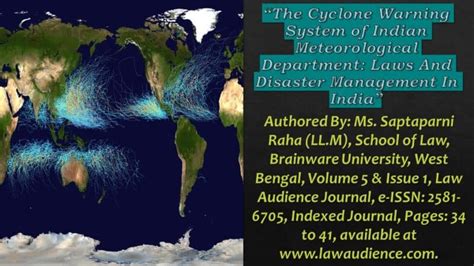 The Cyclone Warning System of Indian Meteorological Department: Laws ...