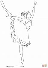Ballet Dancer Coloring Pages sketch template