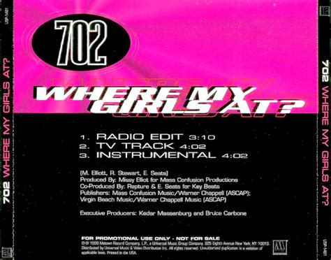 Promo, Import, Retail CD Singles & Albums: 702 - Where My Girls At ...