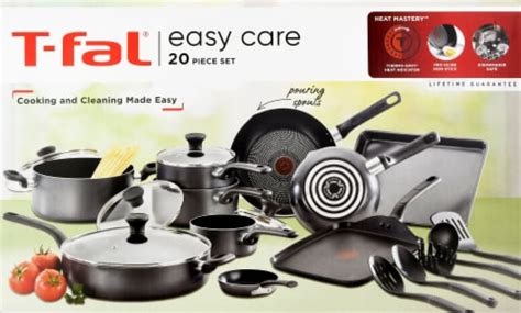 T-fal Easy Care Nonstick Cookware Set, 20 pc - Kroger